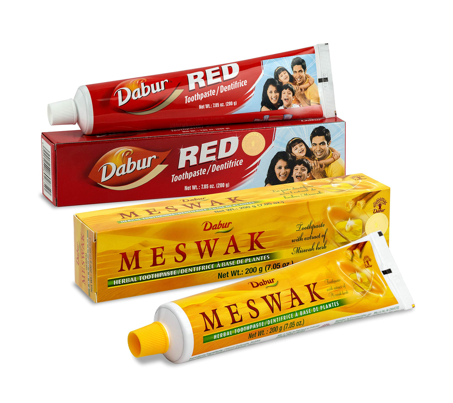 Dabur Meswak Toothpaste โ Fluoride Free, Miswak Essence (Pack of 3)