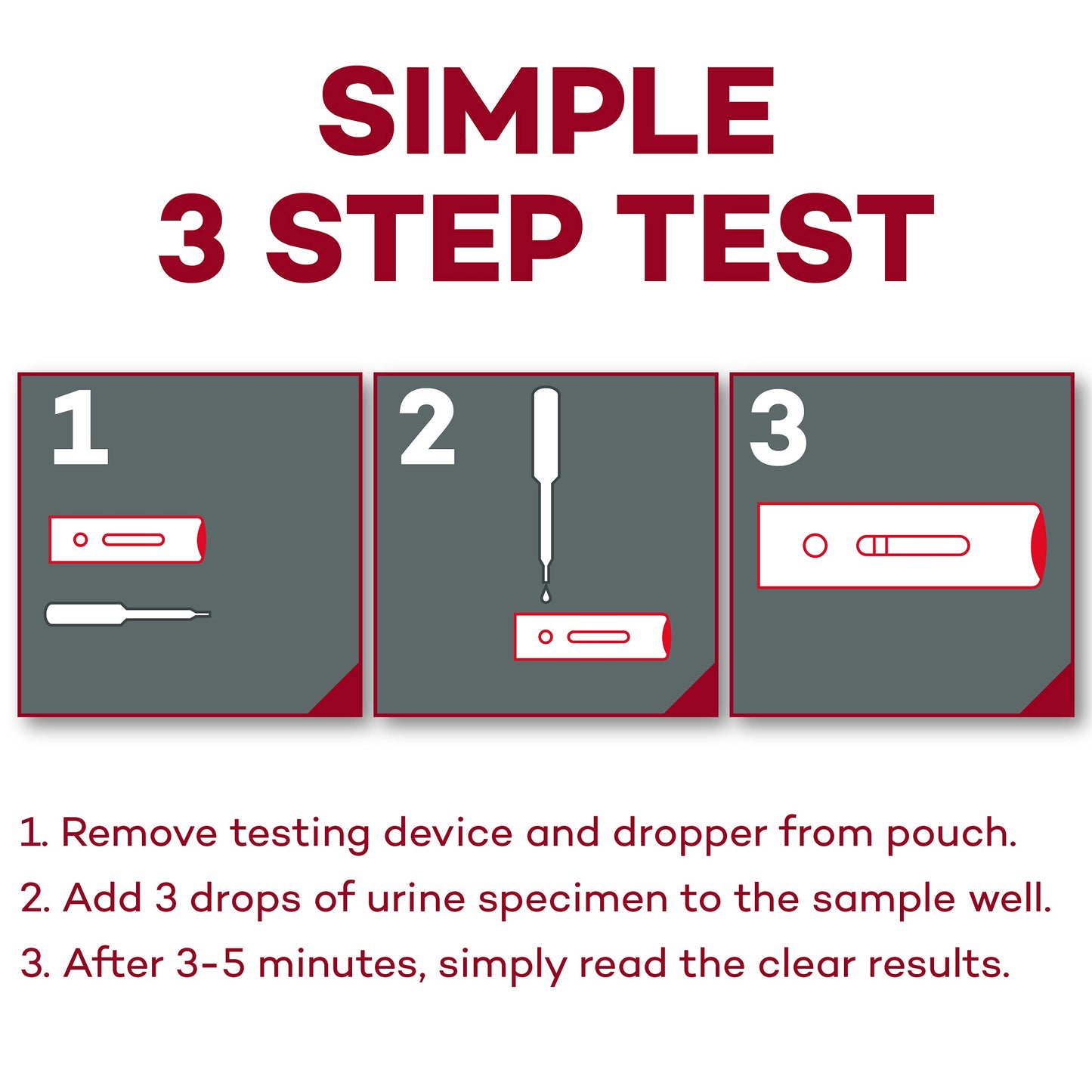 DealMed HCG Urine Cassette Pregnancy Test โ 25 Count with Disposable Pipettes