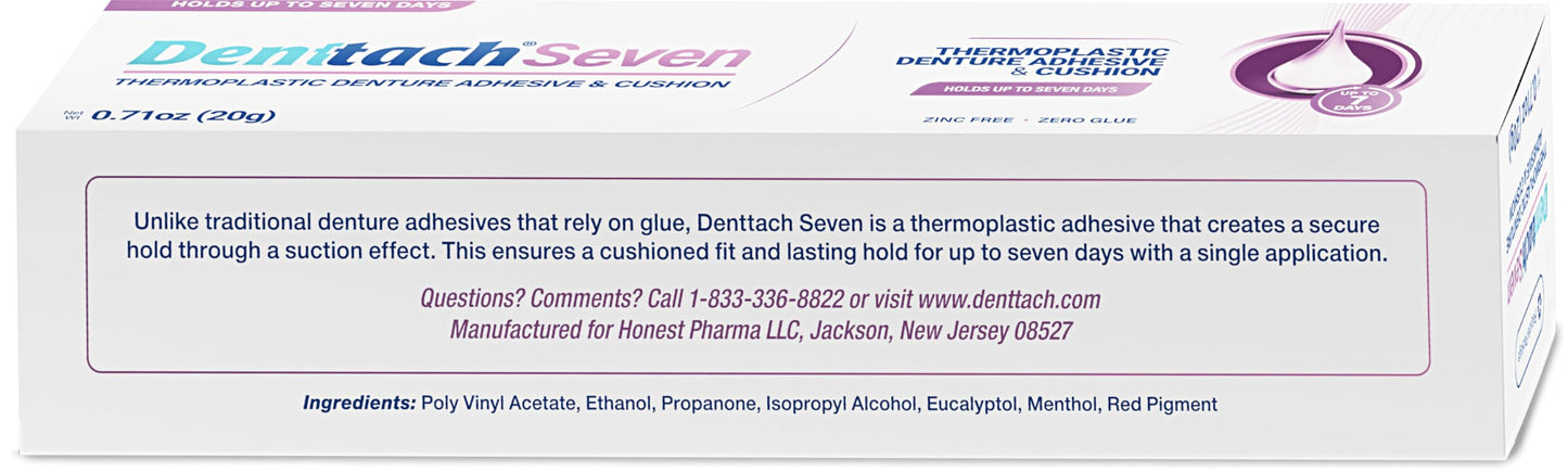 Denttach Thermoplastic Denture Adhesive β Up to 7 Days Cushion Reliner (Pack of 3)