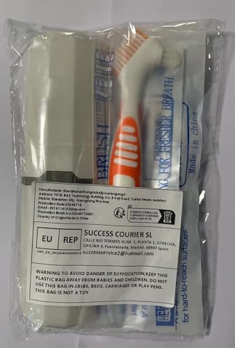 Denture Brush 2 Pcs with White Case โ Comfort Grip & Multi-Tier Bristles
