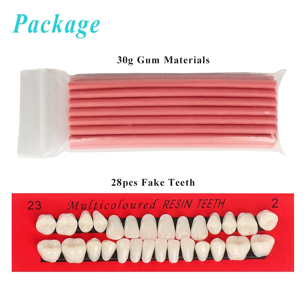 Dentures DIY Kit โ Easy At-Home Temporary Teeth Replacement (Full or Partial)