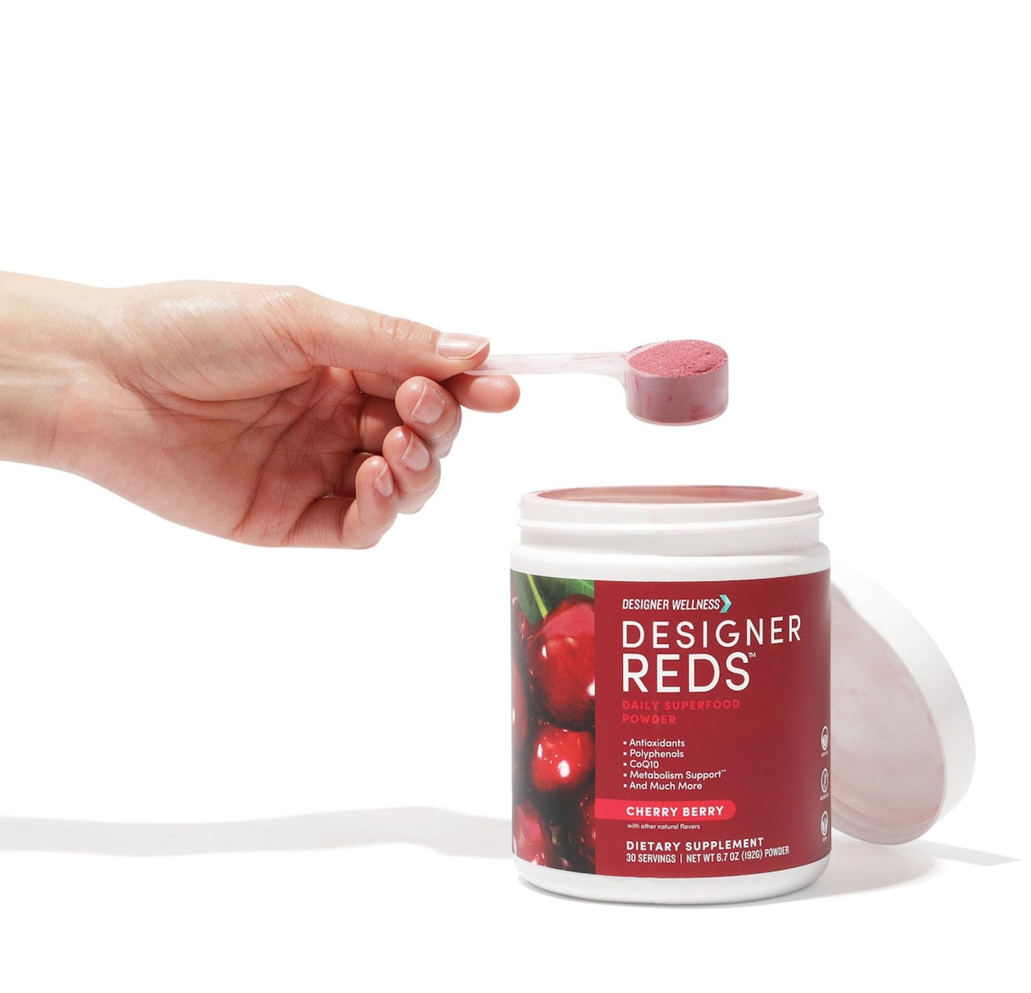 Designer Reds Beet Root Daily Superfood Powder โ Cherry Berry, 30 Servings | Energy, Immunity, Digestive & Heart Health