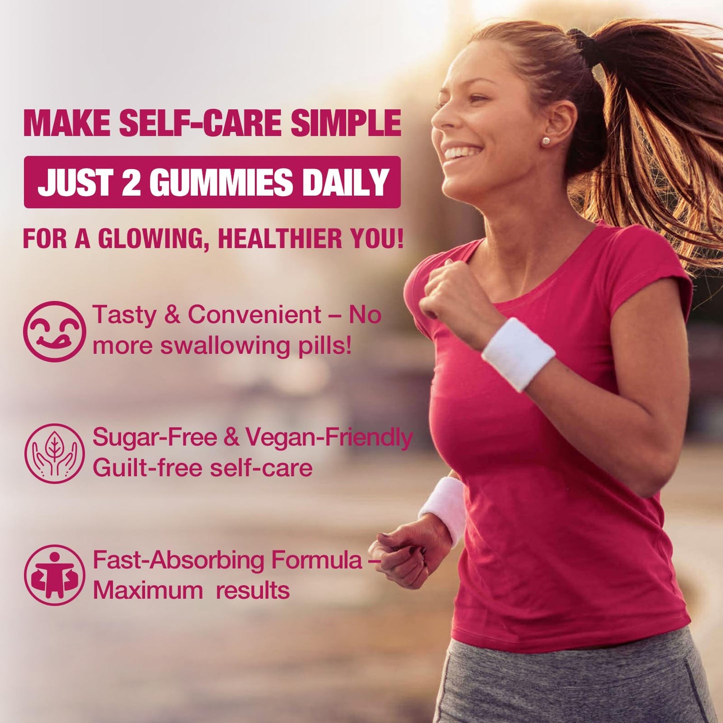 DIAOLAI Sugar-Free Multi Collagen Gummies โ 5 Types I-V-X, Biotin & Vitamin C | Strawberry, 120 Gummies