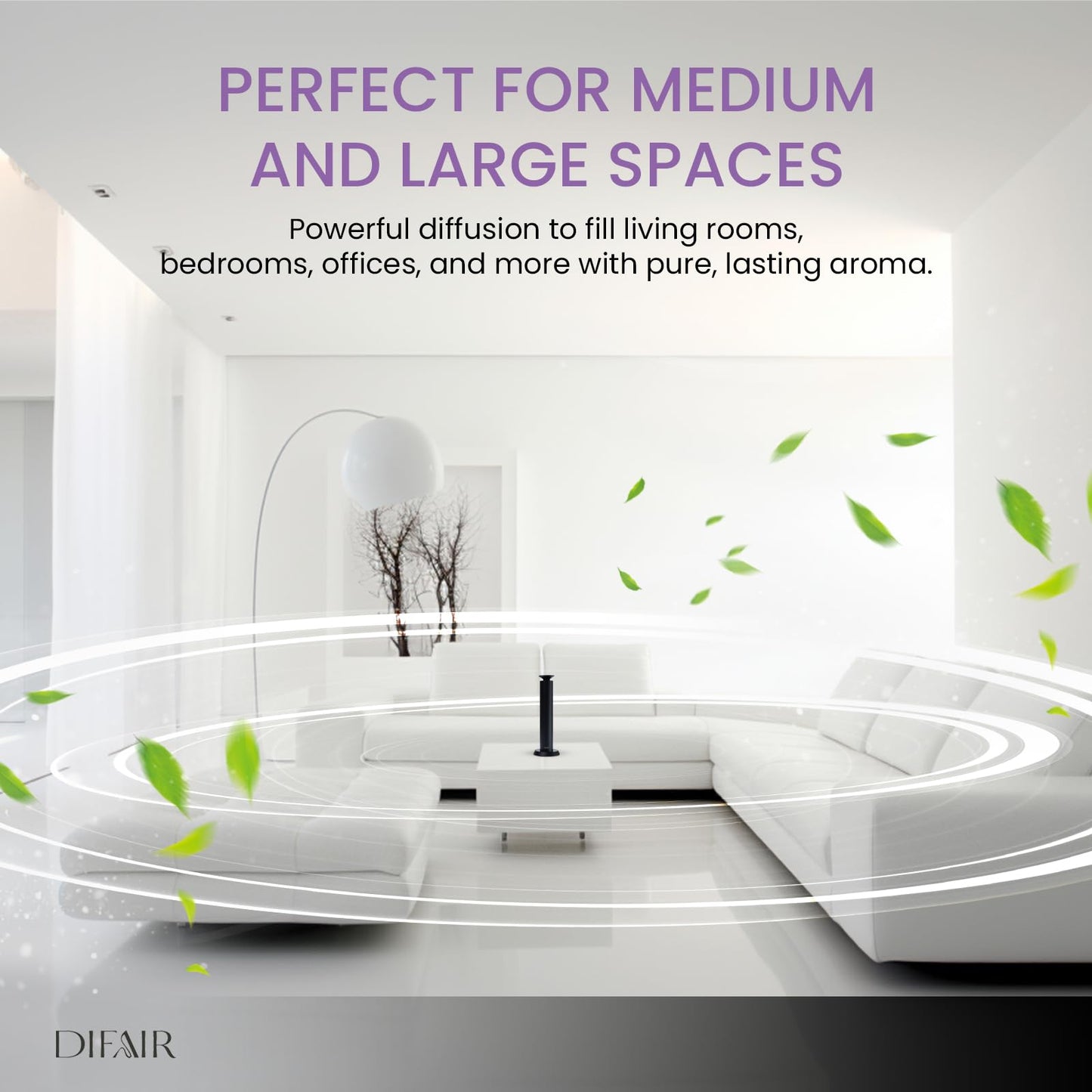 DIFAIR Rechargeable Aroma Diffuser โ 10,000 mAh, Hotel Collection for Home & Spa