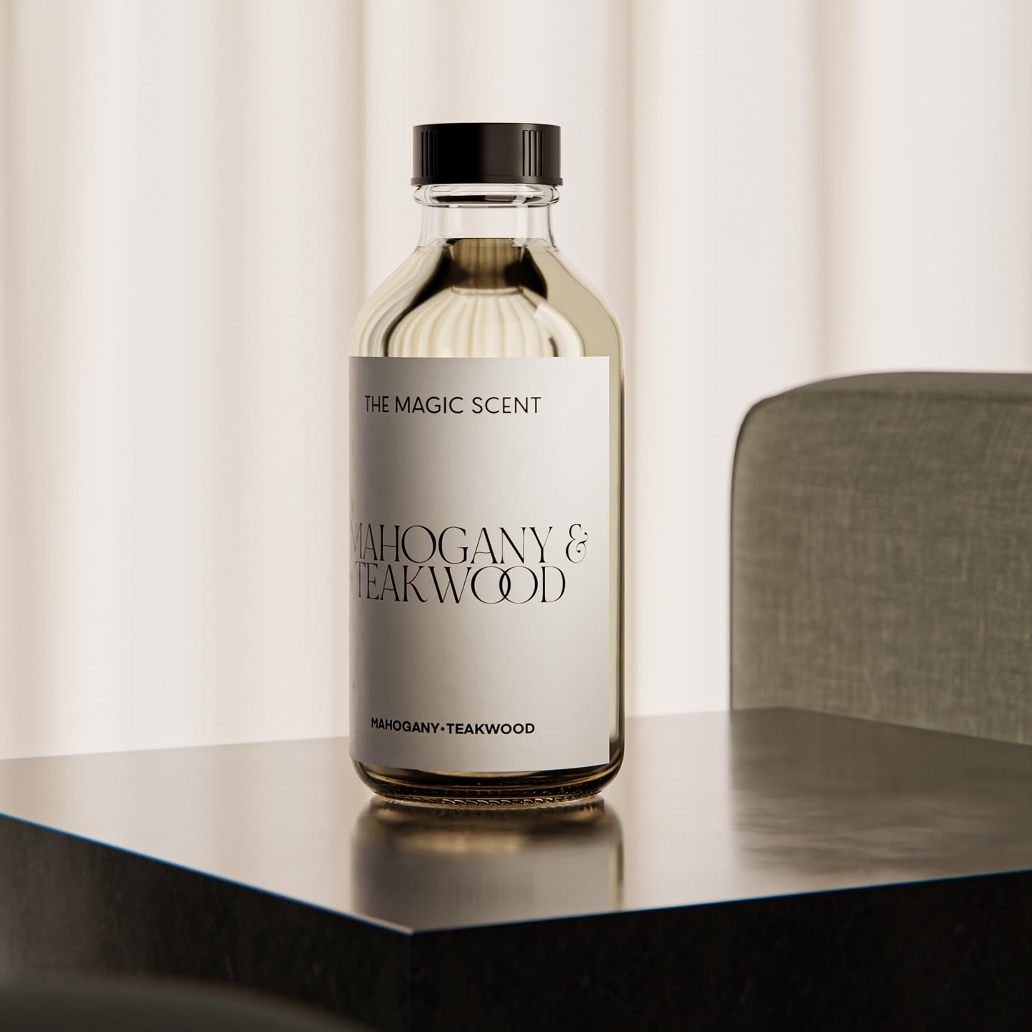 Mahogany & Teakwood Diffuser Oil โ Luxury Hotel Scents for Home (16.9 oz / 500 mL)