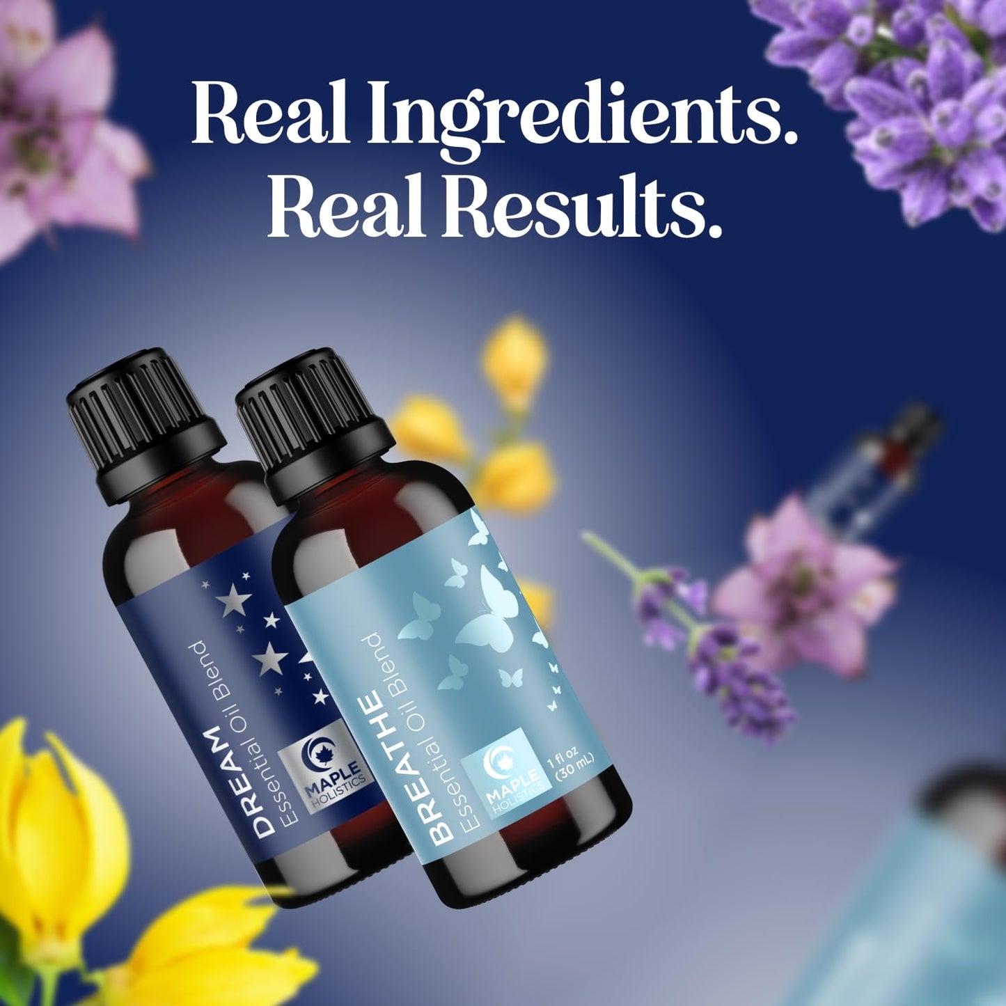 Aromatherapy Essential Oil Blends for Diffusers โ Dream & Breathe 1 Fl Oz Each | 100% Pure Must-Have Oils