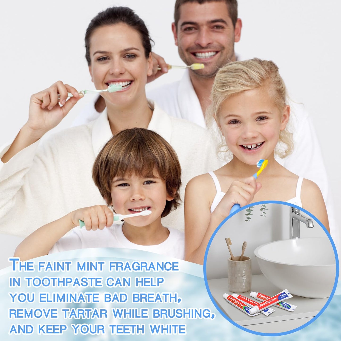Dimsile Mini Toothpaste Bulk โ 0.35oz Travel Size, Fresh Breath & Whitening, 500-Pack for Home, Hotel, Office, Travel