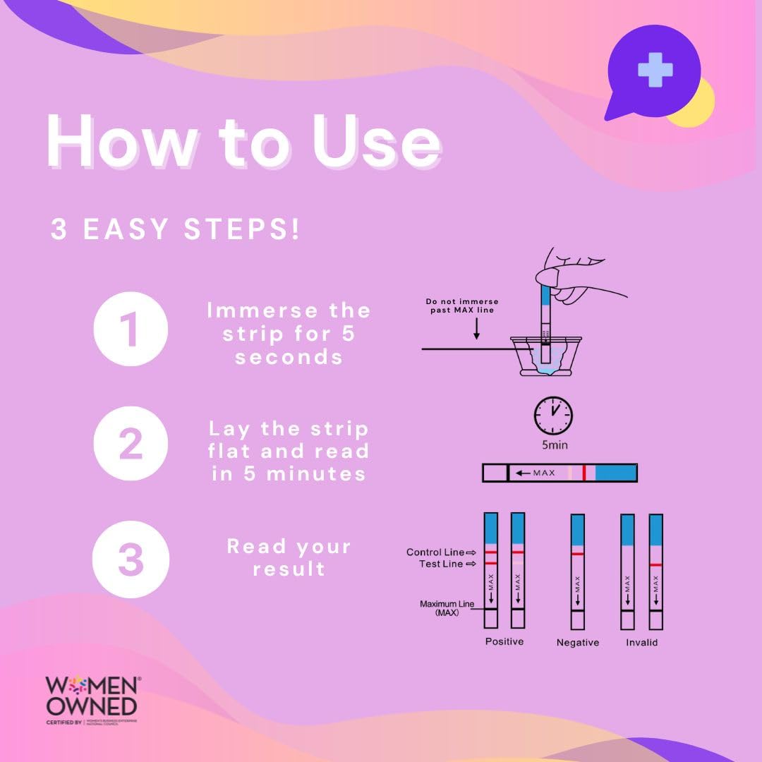 Diversity Source Group Rapid Detect HCG Pregnancy Test Strips โ 20 Count, Easy to Use, Individually Wrapped