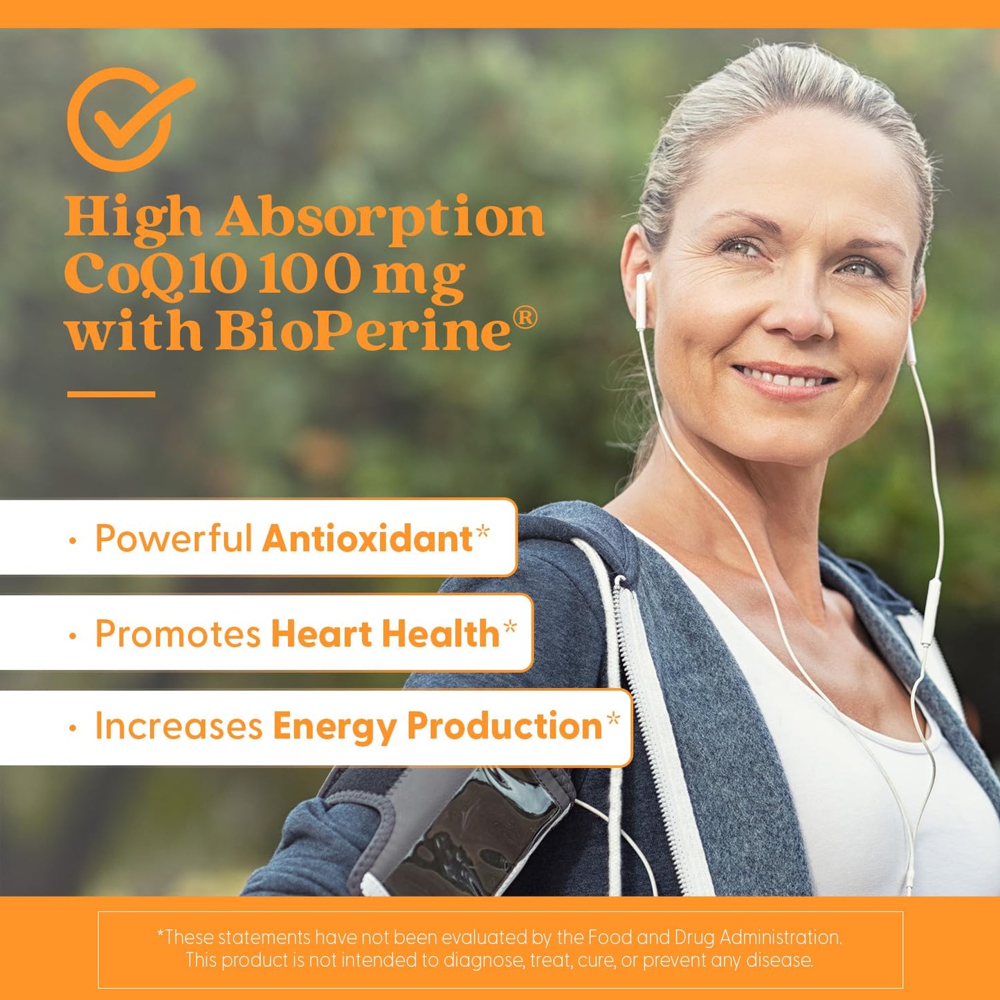 Doctor's Best High Absorption CoQ10 with BioPerine โ Heart Health & Energy Support, 100 mg, 360 Vegan Caps