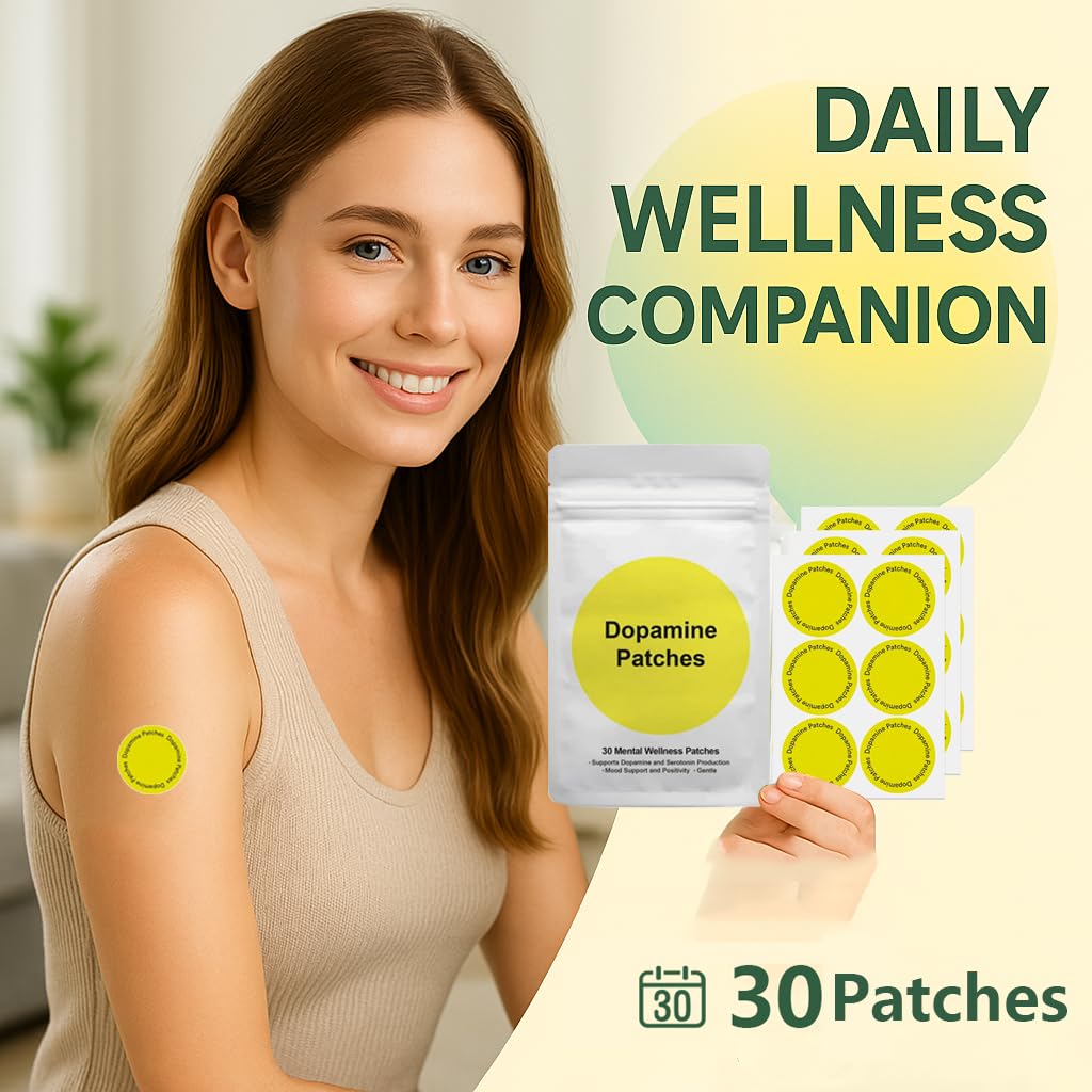 Dopamine Patches โ 30 Vegan Mood Support Patches for Daily Use