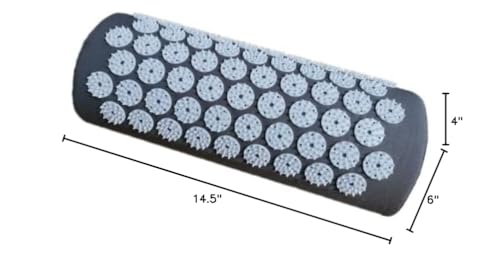 DoroSun Acupressure Massager Pillow โ Pain Relief for Neck, Back & Head (Grey)