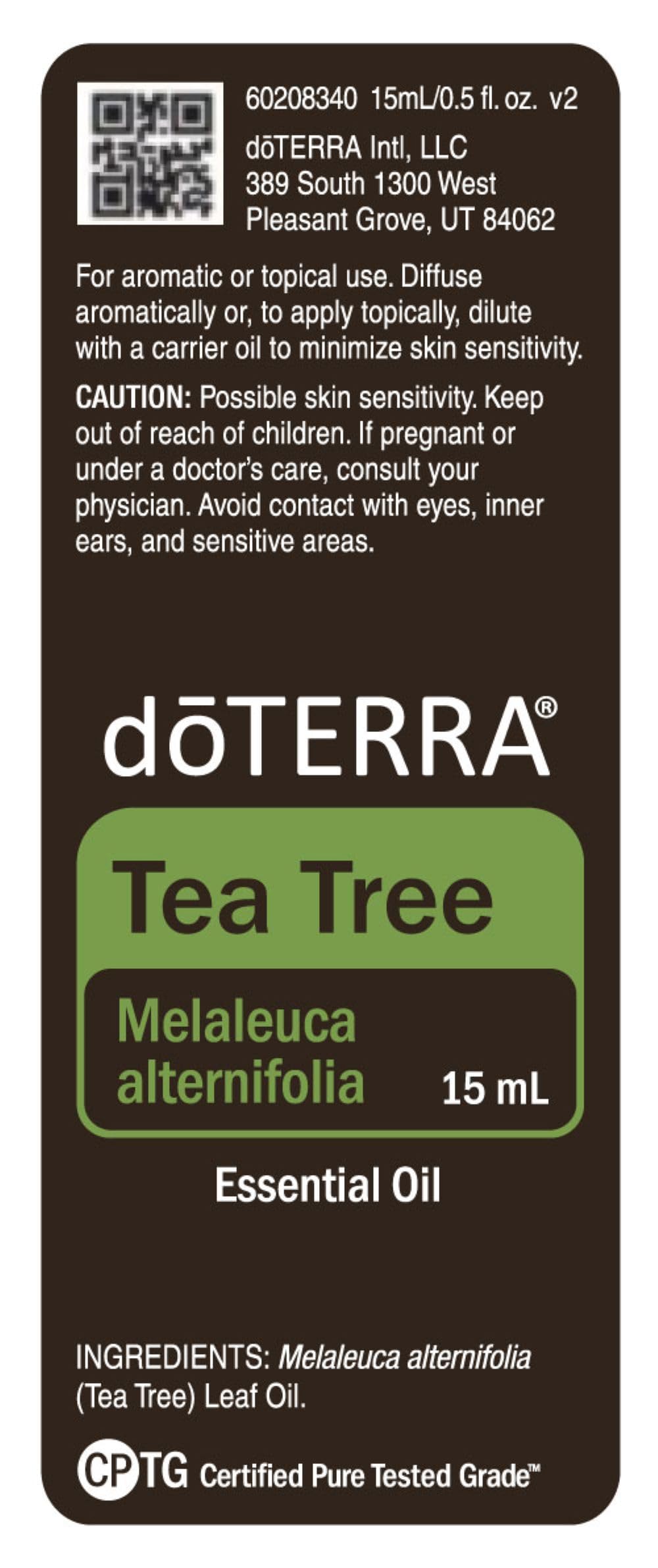 doTERRA Melaleuca Essential Oil 15ml β 2 Pack | Tea Tree Oil for Skin