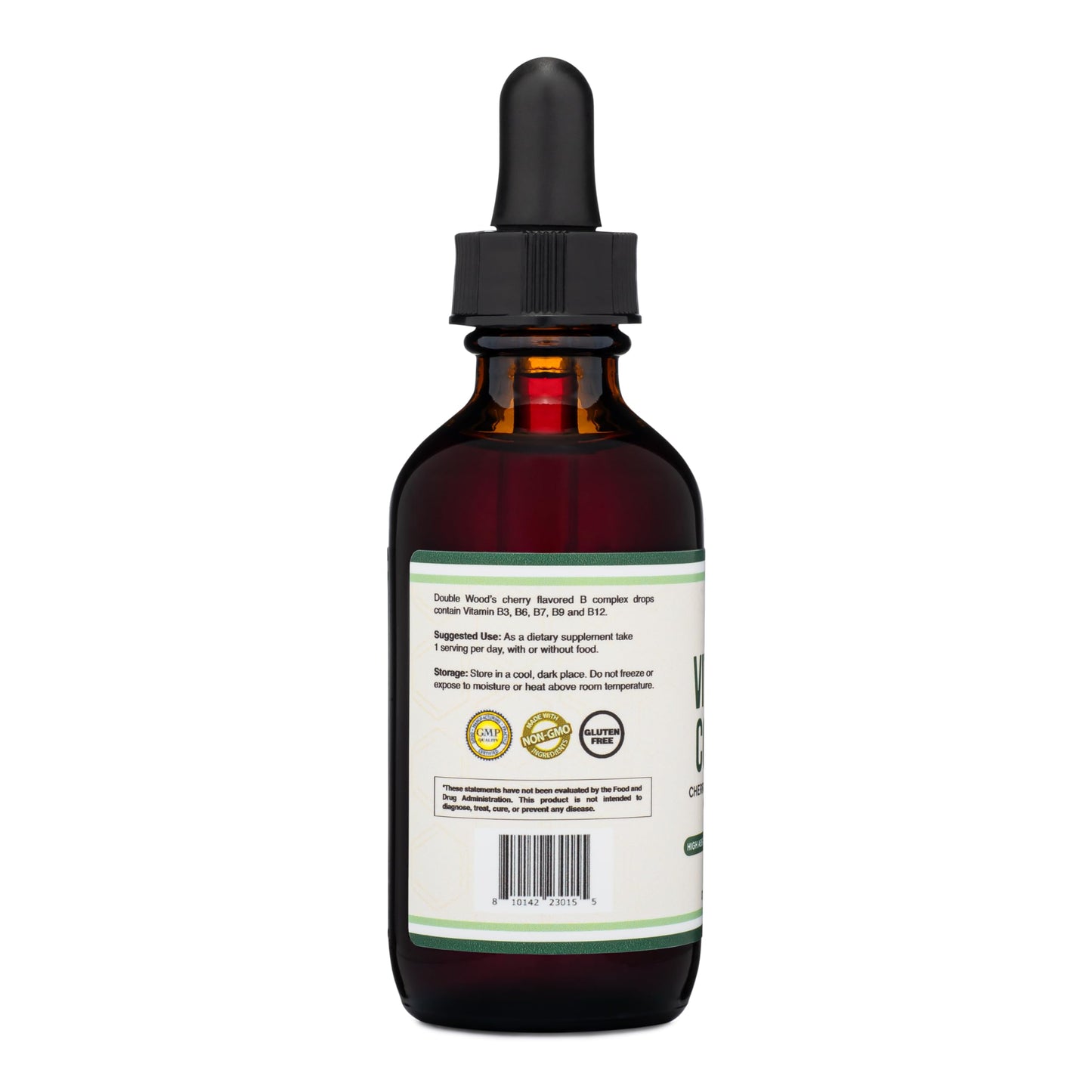Double Wood Liquid Vitamin B Complex โ 2 Month Supply | Max Absorption | Cherry