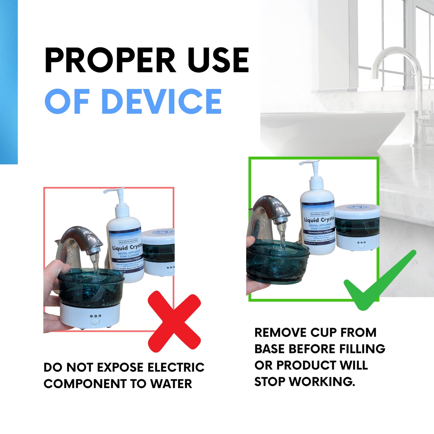 Dr. B Dental Ultrasonic Cleaner โ High-Frequency Cleaning for Dentures & Aligners
