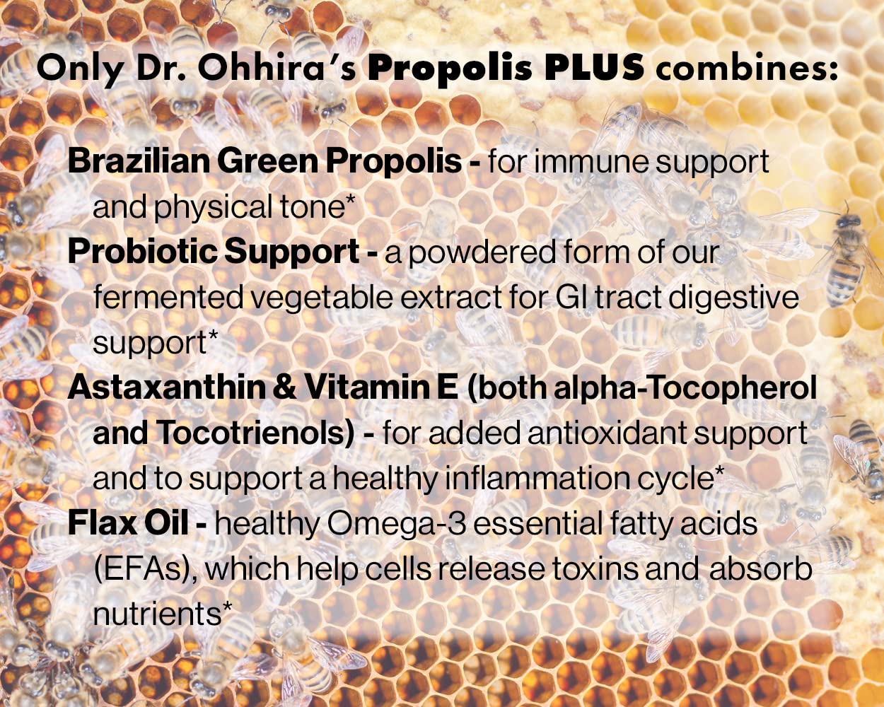 Dr. Ohhira's Propolis Plus 30 Capsules โ Brazilian Green Propolis Immune Support