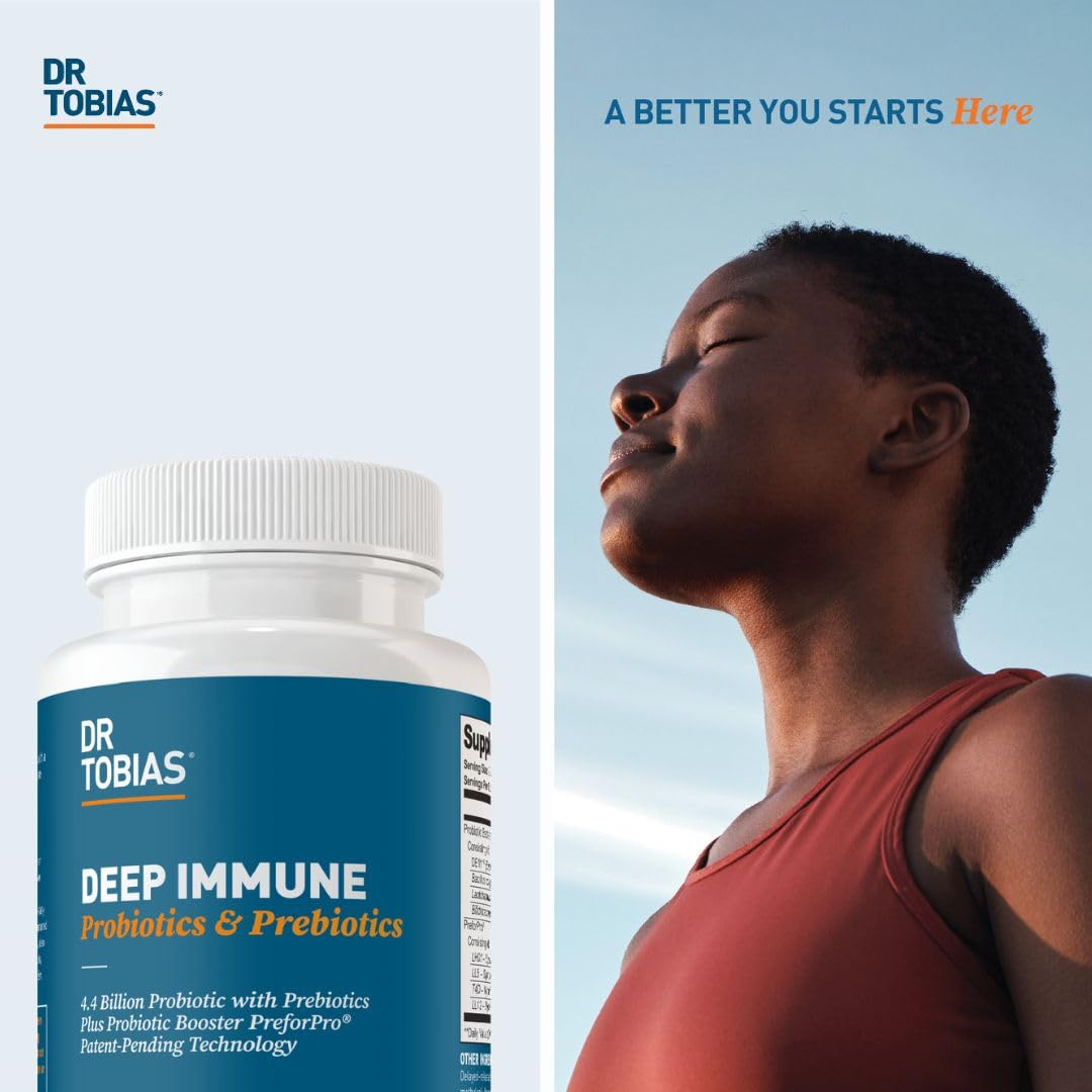 Dr. Tobias Deep Immune Probiotics & Prebiotics β 60 Capsules (30 Servings)