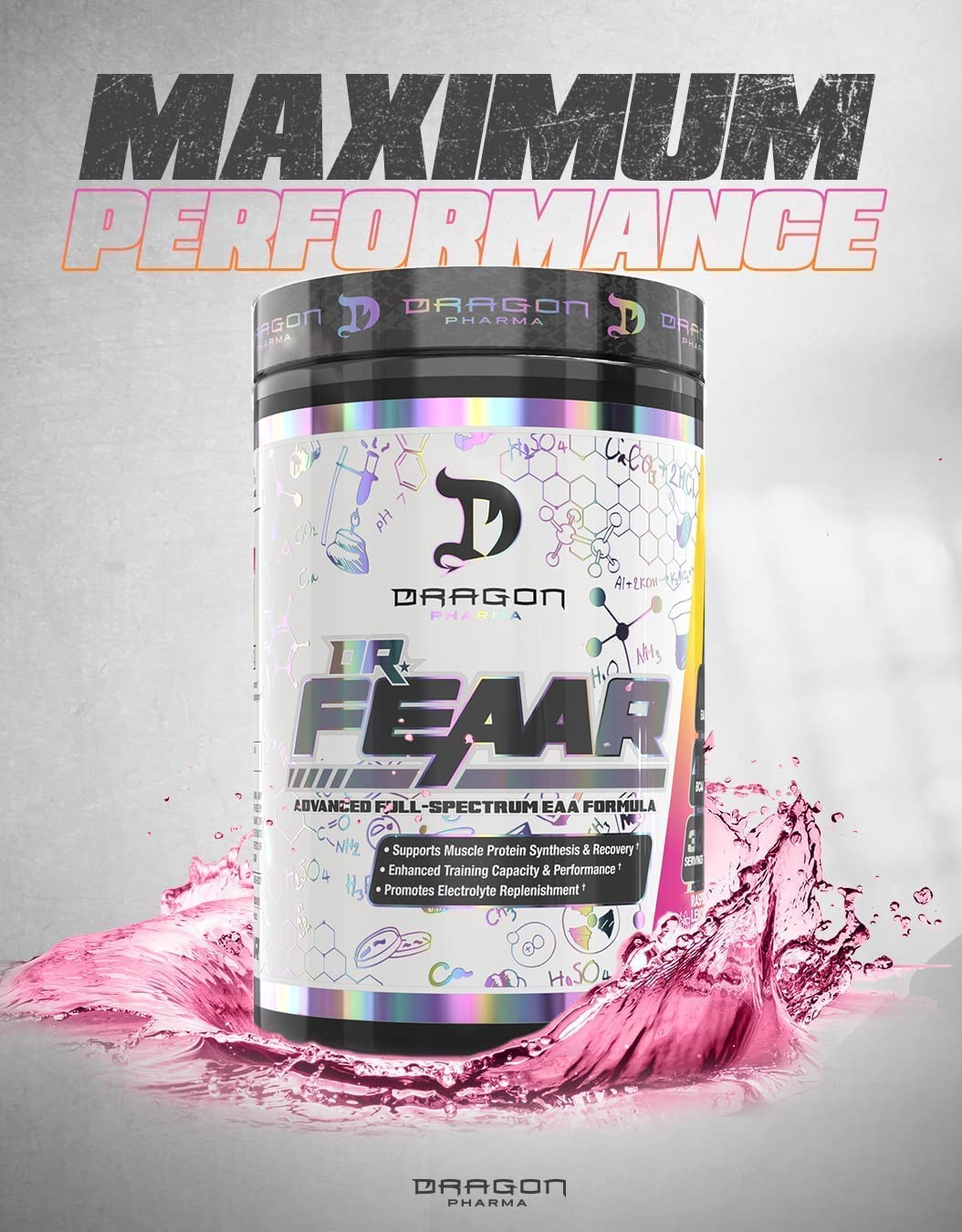 DRAGON PHARMA Dr. FEAAR Advanced Full-Spectrum EAA Matrix โ 30 Servings (Grape Juice)