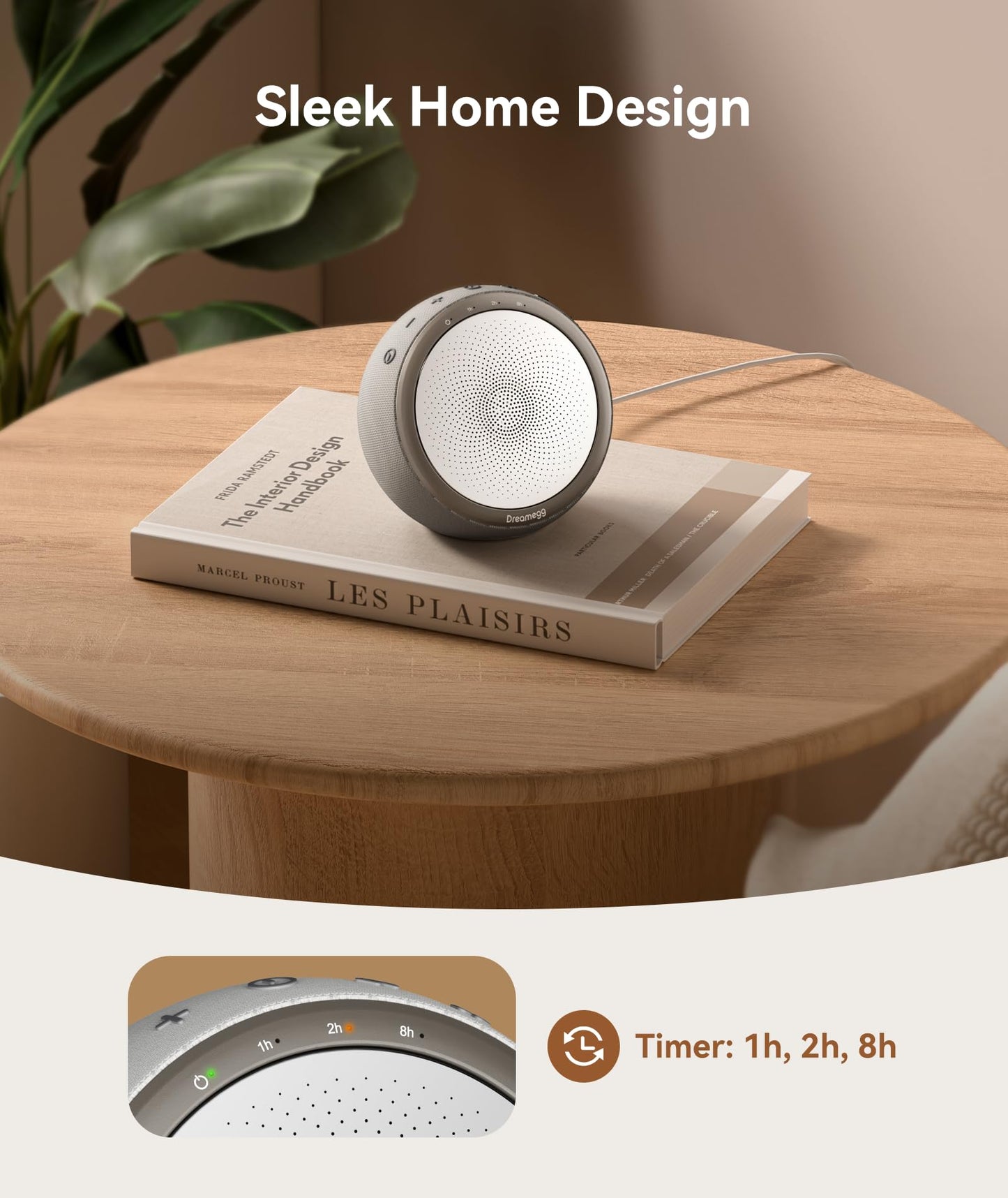 Dreamegg White Noise Machine for Adults β 10W, 29 Sounds, Sleep & Privacy