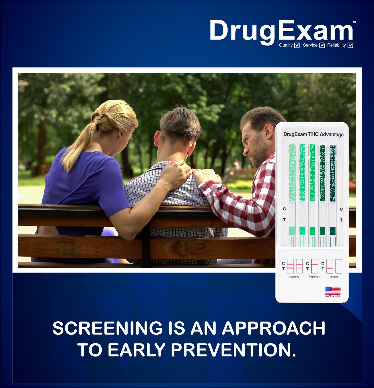 3 Pack DrugExam Multi Drug Screen Test โ Urine THC Detection with Detailed Instructions