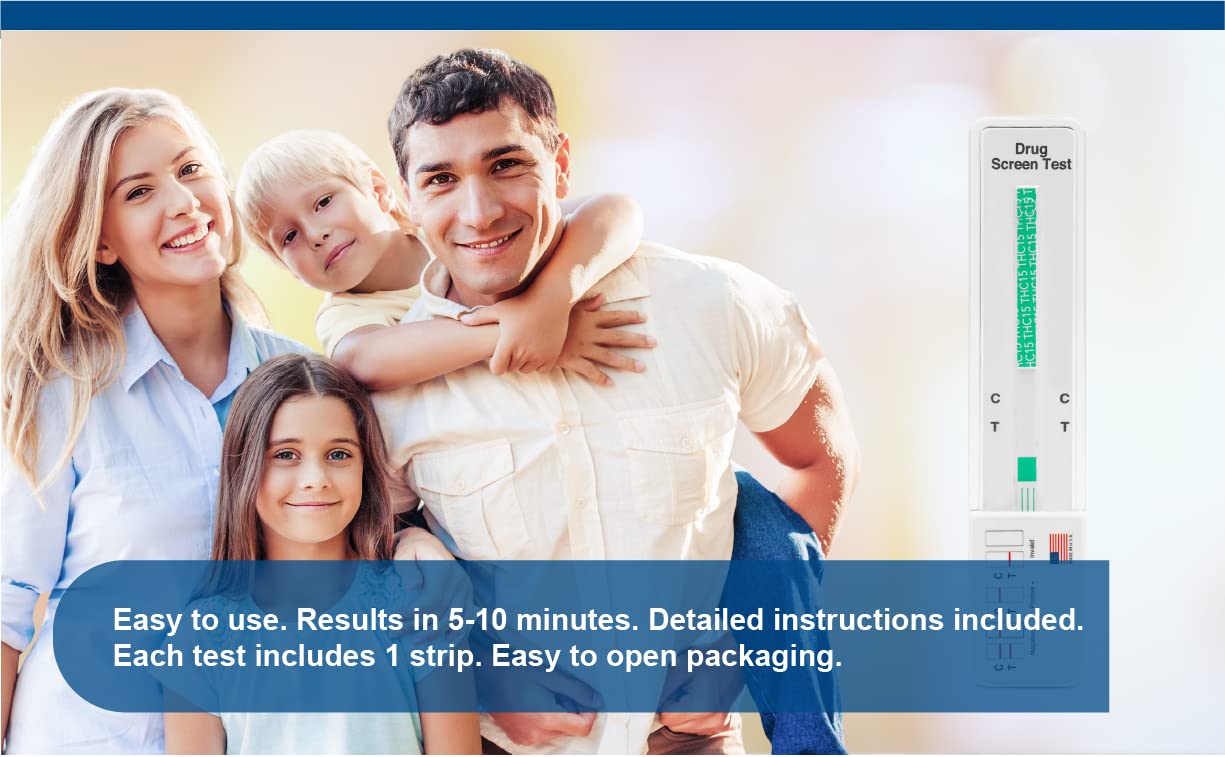 10 Pack DrugExam THC Marijuana Urine Test Strips โ 15 Marijuana Tests, 5-Minute Results