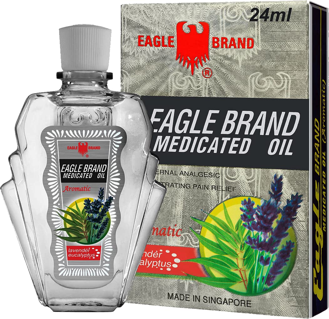 Eagle Brand 12 Packs โ 24ml Medicated Oil (Lavender Eucalyptus) | Soothing Pain Relief