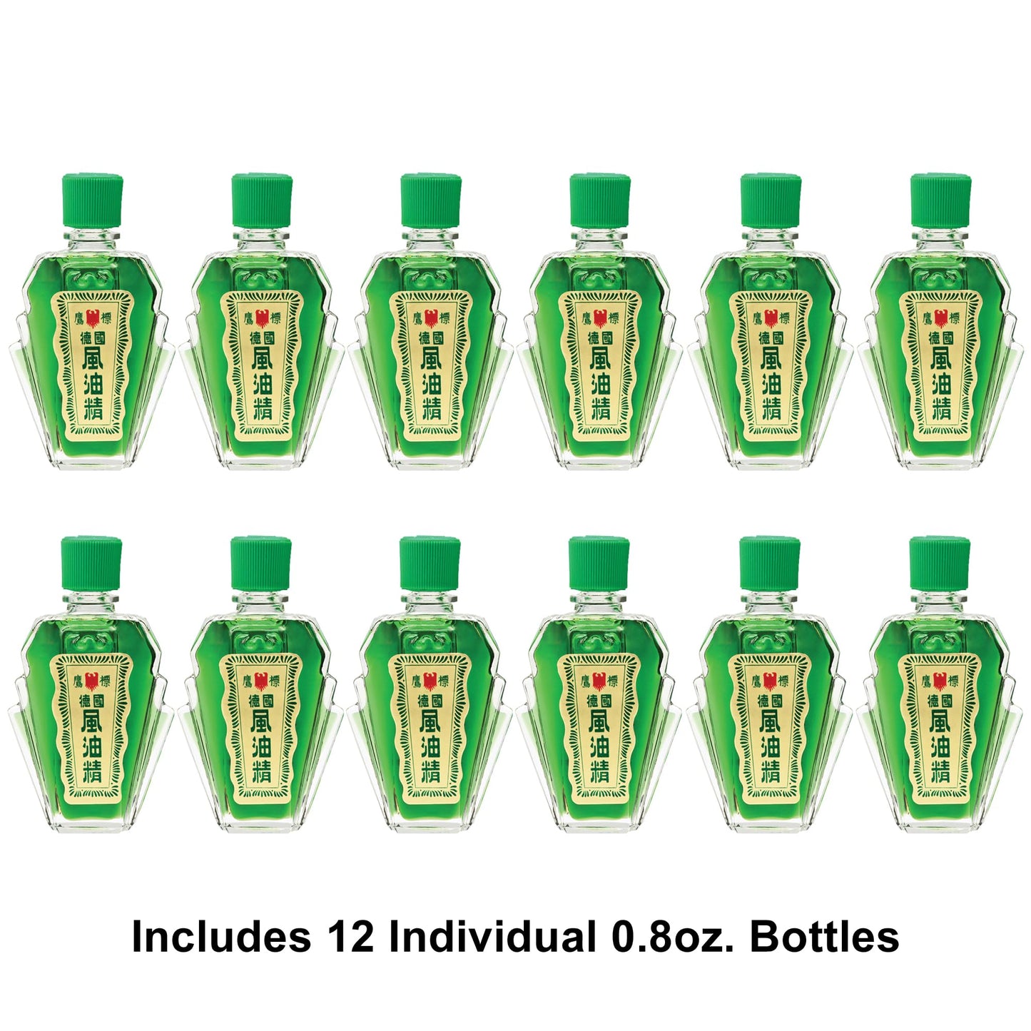 Eagle Brand Natural Medicated Oil โ 12 x 0.8 oz Bottles
