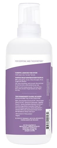 Earth Mama Calming Lavender Baby Wash โ Organic Castile Soap, 34 oz