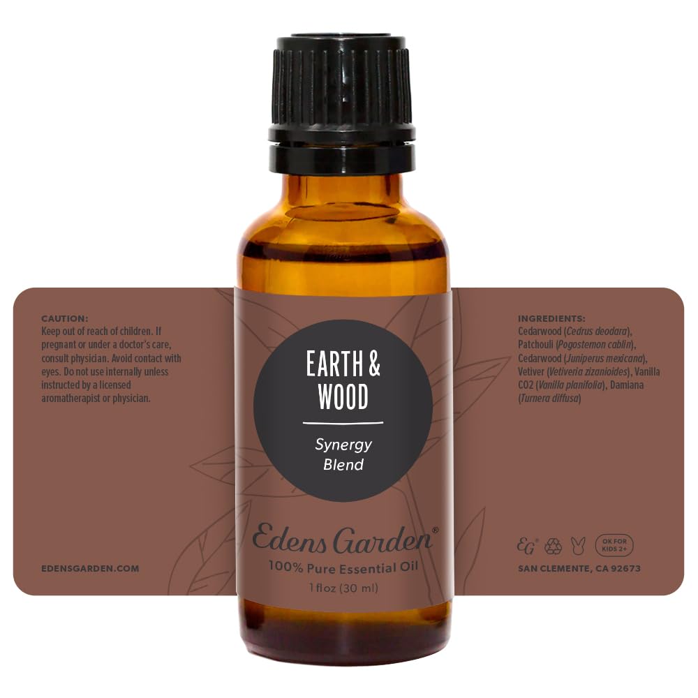 Earth & Wood Essential Oil Blend โ 100% Pure (30 ml) | Edens Garden