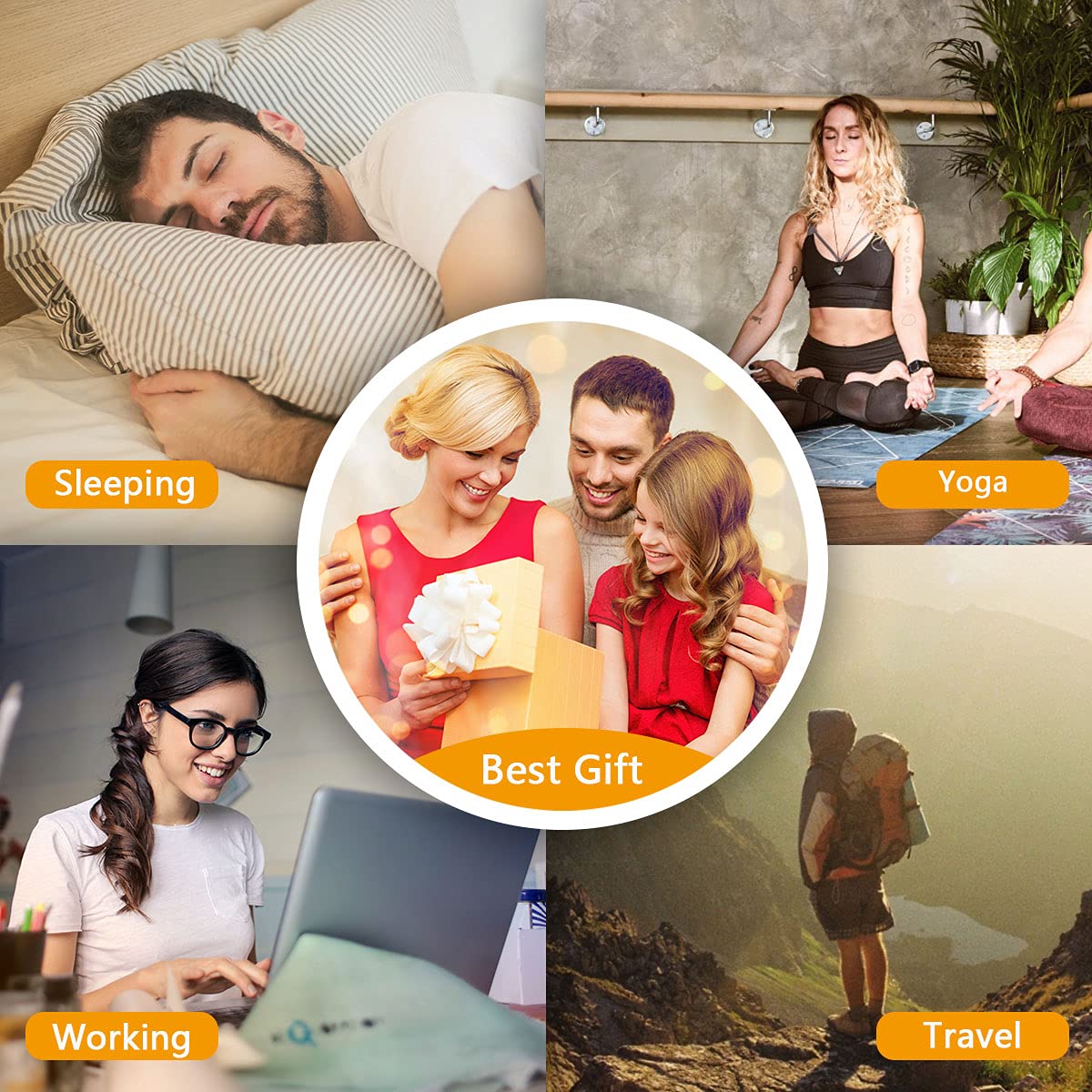 Easysleep Wood Finish White Noise Machine β 30 Sounds, 12 Night Lights, Memory, 32 Volume Levels, 5 Timers, AC/USB