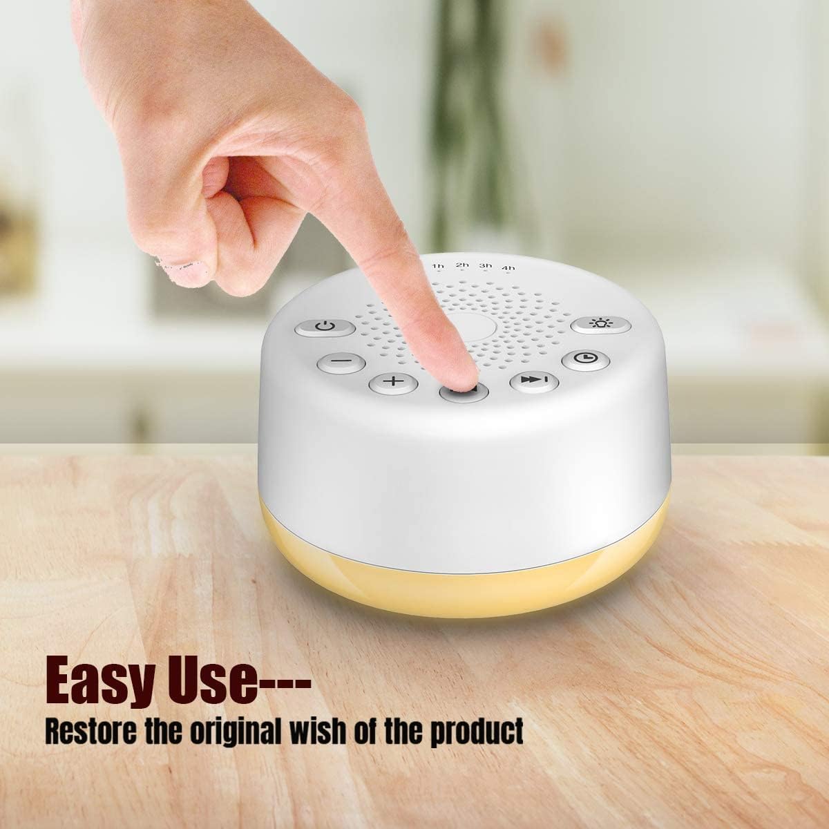 Easysleep White Noise Machine β 25 Sounds, Night Lights, Memory, USB/AC Power
