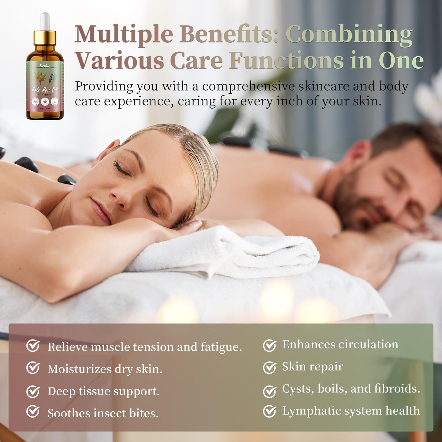 Organic Poke Root Castor Oil for Lymphatic Support โ 60 ml (2.03 oz)