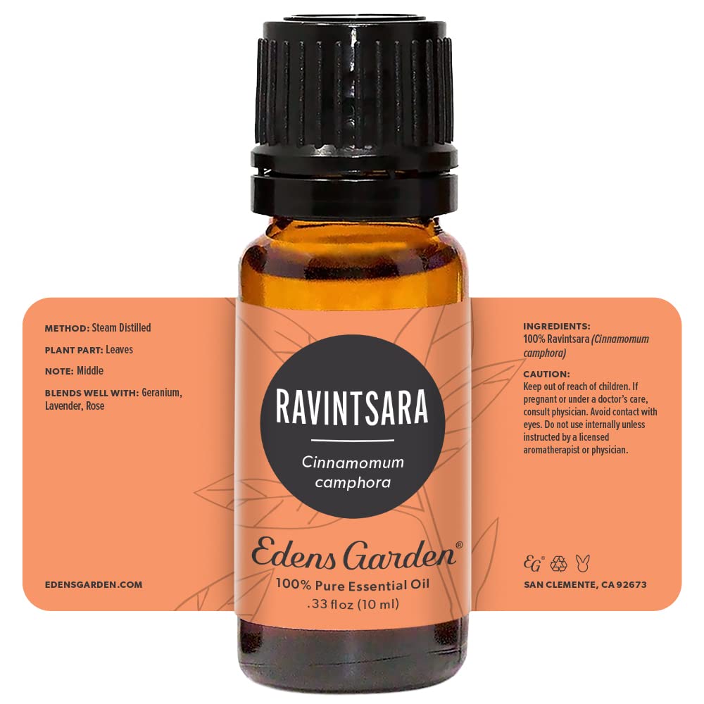 Edens Garden Ravintsara Essential Oil โ 100% Pure Premium Grade, 10 ml | Diffuser, Aromatherapy, Immune Support