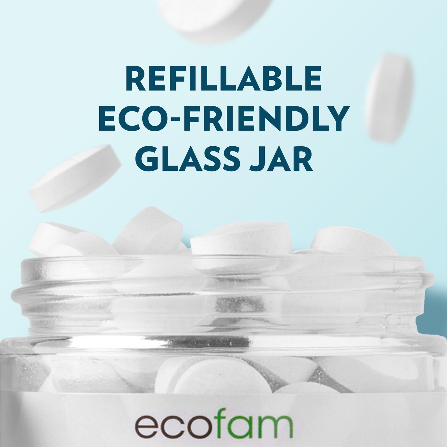 EcoFam Toothpaste Tablets Bubblegum for Kids โ Nano Hydroxyapatite, Fluoride Free, 90 Tabs