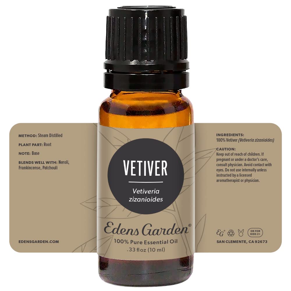 Edens Garden Vetiver Essential Oil โ 100% Pure Premium Grade (10 ml)