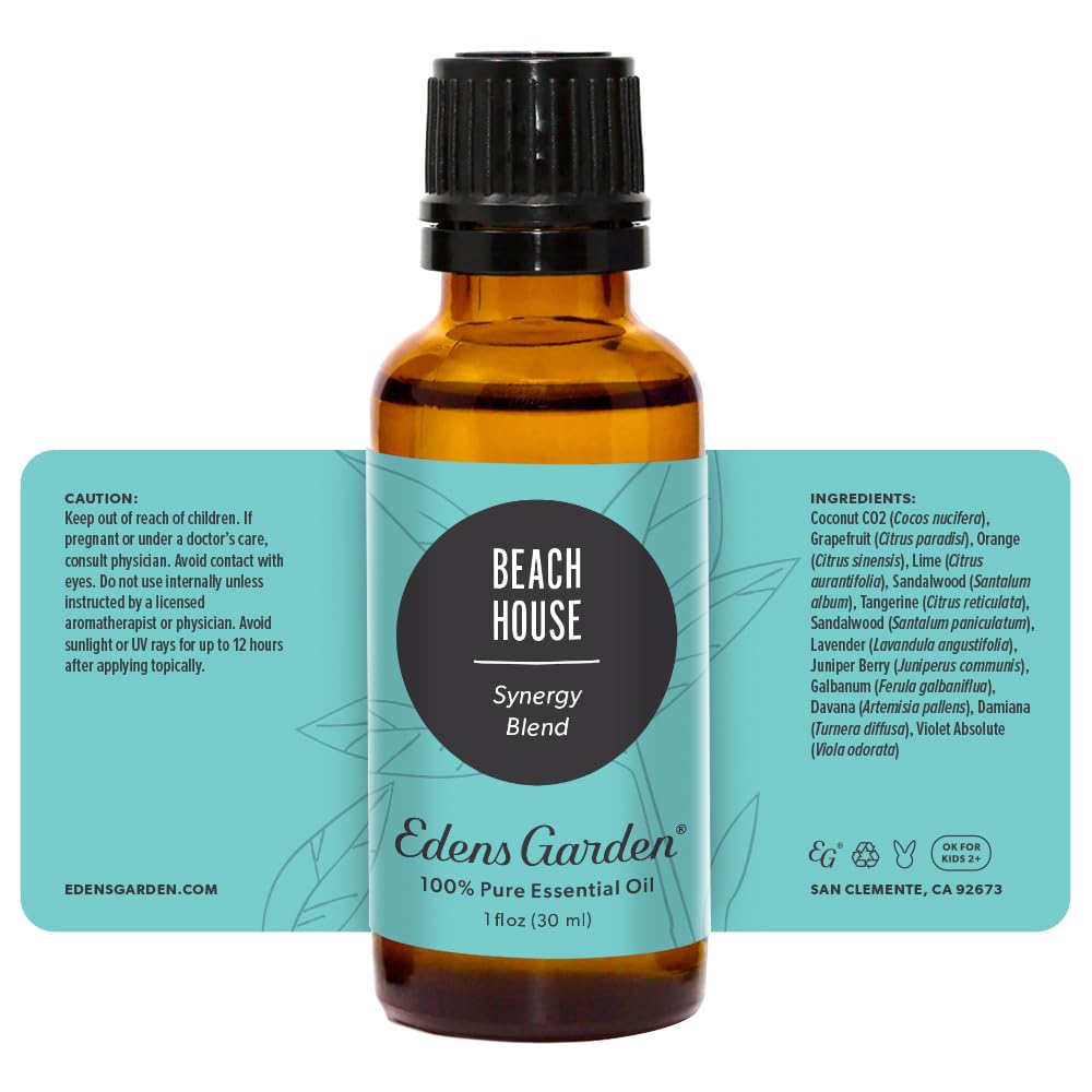 Edens Garden Beach House Essential Oil Blend β 30 ml | Premium, 100% Pure