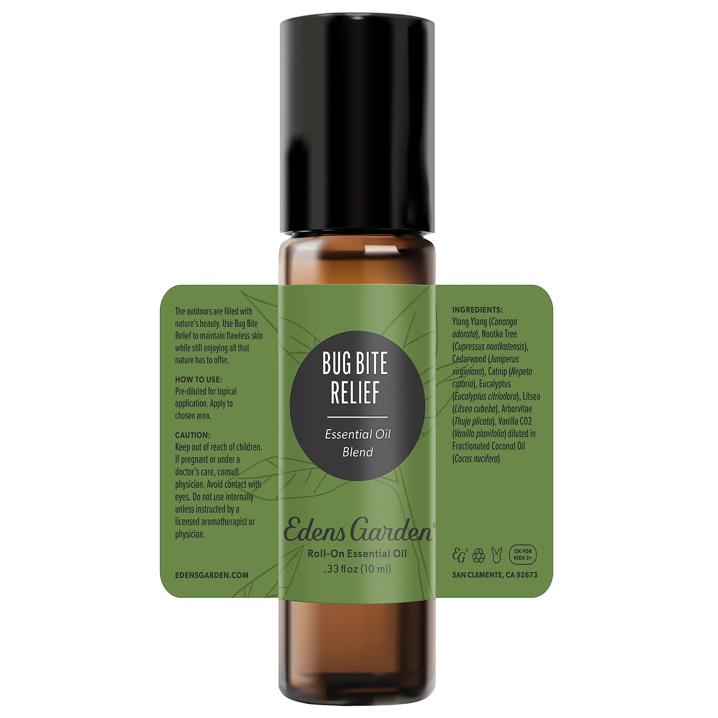 Edens Garden Bug Bite Relief Essential Oil Roll-On Blend โ 10 ml, 100% Pure Premium Grade