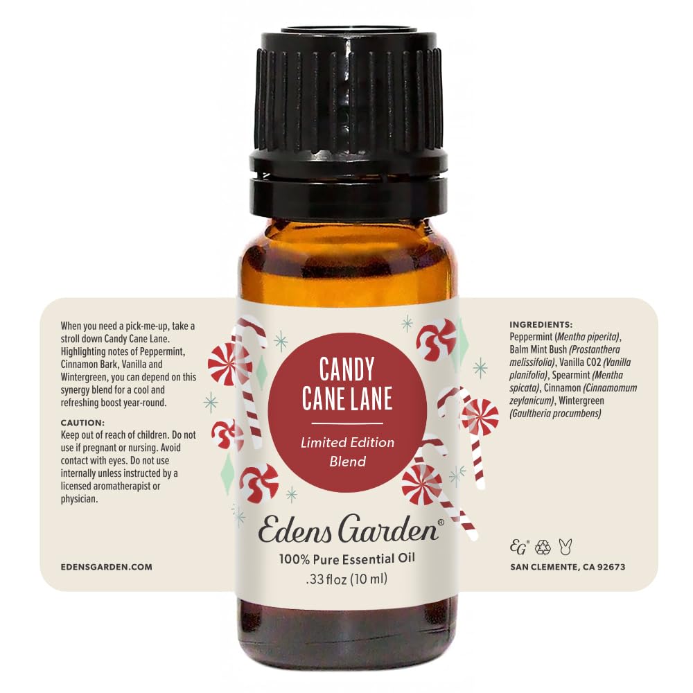 Candy Cane Lane Essential Oil Blend โ 100% Pure, Premium Grade (10 ml) | Edens Garden