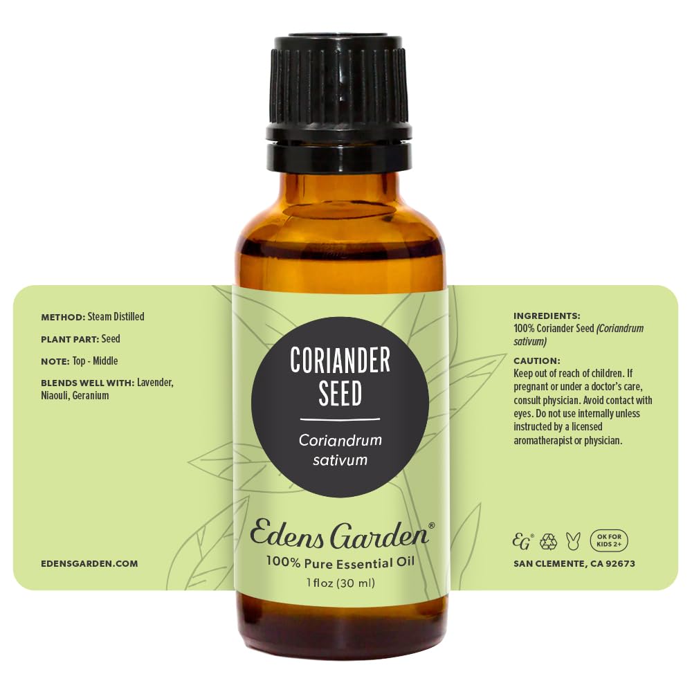 Edens Garden Coriander Seed Essential Oil โ 100% Pure, Premium Grade, 30ml
