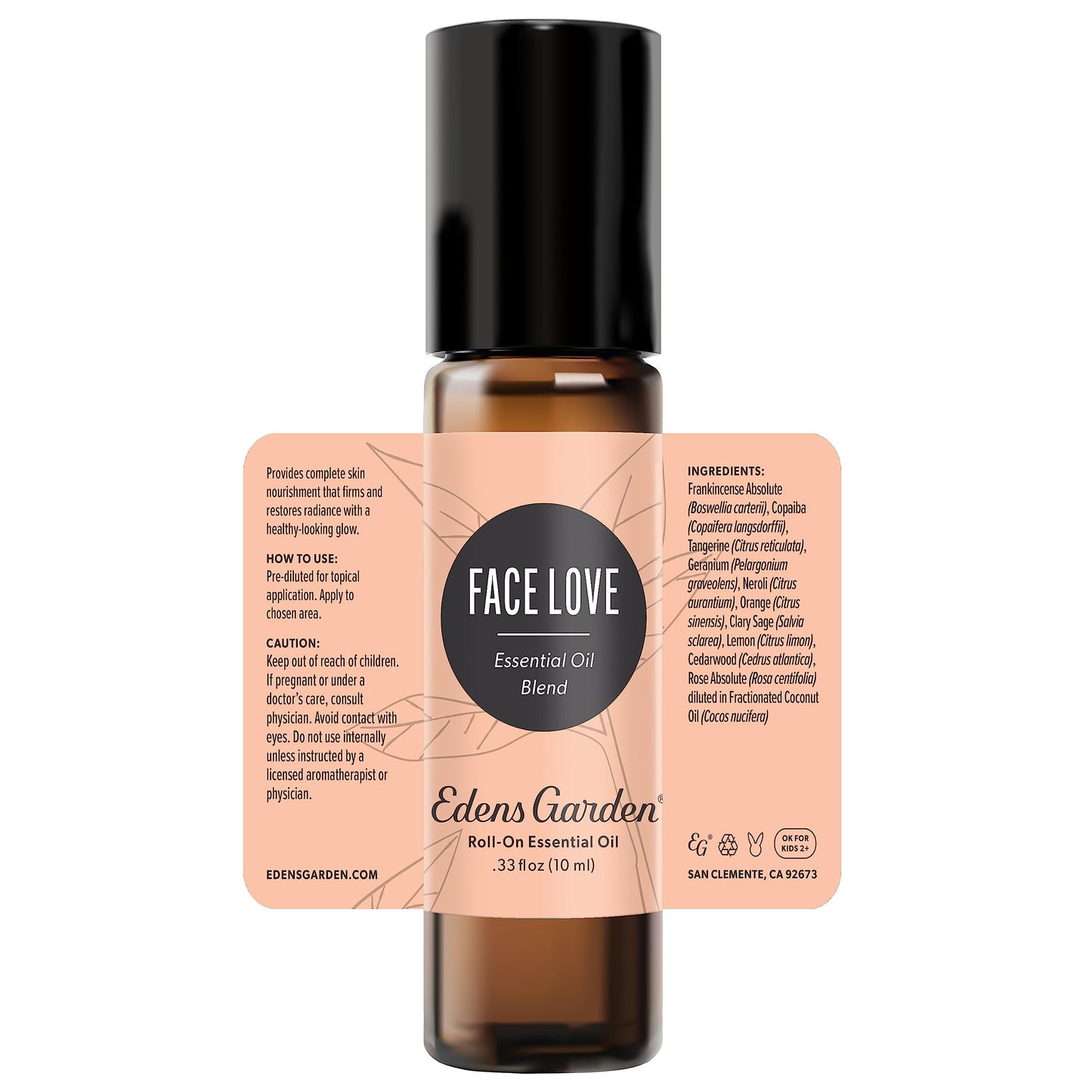 Edens Garden Face Love Essential Oil Roll-On โ 10 ml, 100% Pure