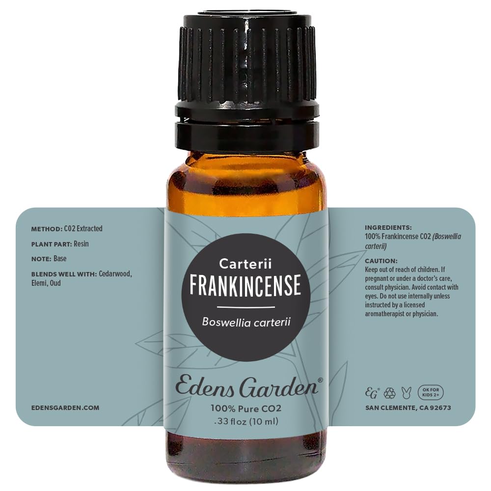 Edens Garden Frankincense CO2 Essential Oil- 100% Pure Premium Grade, Undiluted, Natural, Therapeutic, Aromatherapy, The Best for Diffuser, Skin, Hair, Humidifiers 10 ml (.33 fl oz)