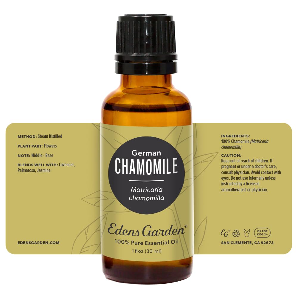 Edens Garden Chamomile Essential Oil โ German Chamomile, 100% Pure Premium Grade, 30 ml (1 fl oz)