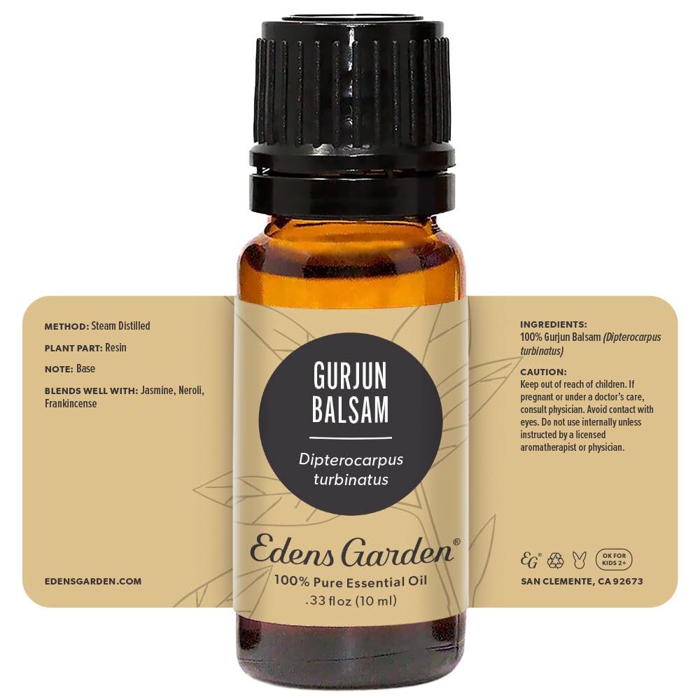 Gurjun Balsam Essential Oil โ 100% Pure, Premium Grade, 10 ml | Edens Garden