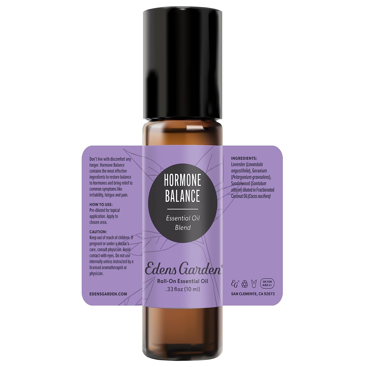 Edens Garden Hormone Balance Essential Oil Roll-On Blend โ 100% Pure Premium Grade, 10 ml