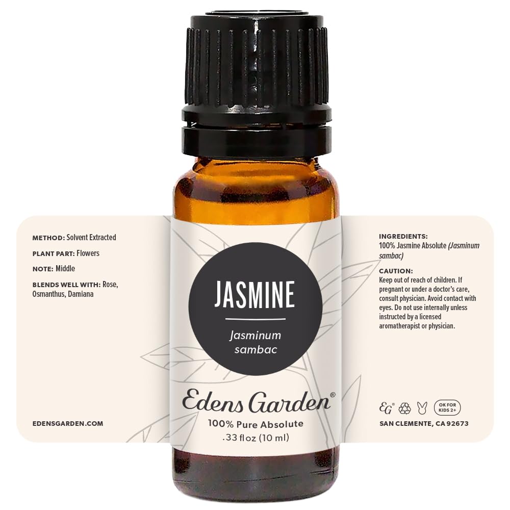 Edens Garden Jasmine Sambac Absolute Essential Oil โ 100% Pure, 10 ml