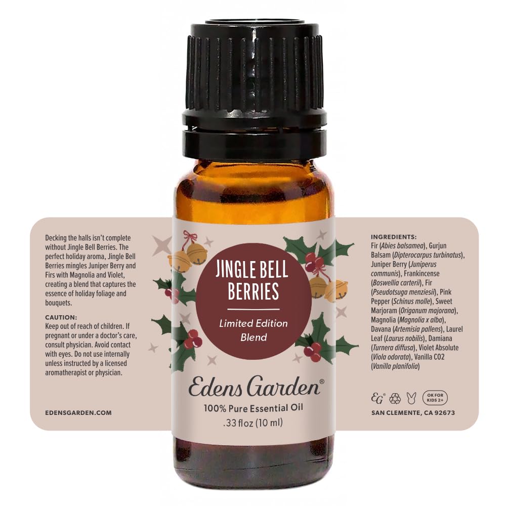 Edens Garden Jingle Bell Berries Essential Oil Blend - 10 ml | 100% Pure Premium Grade