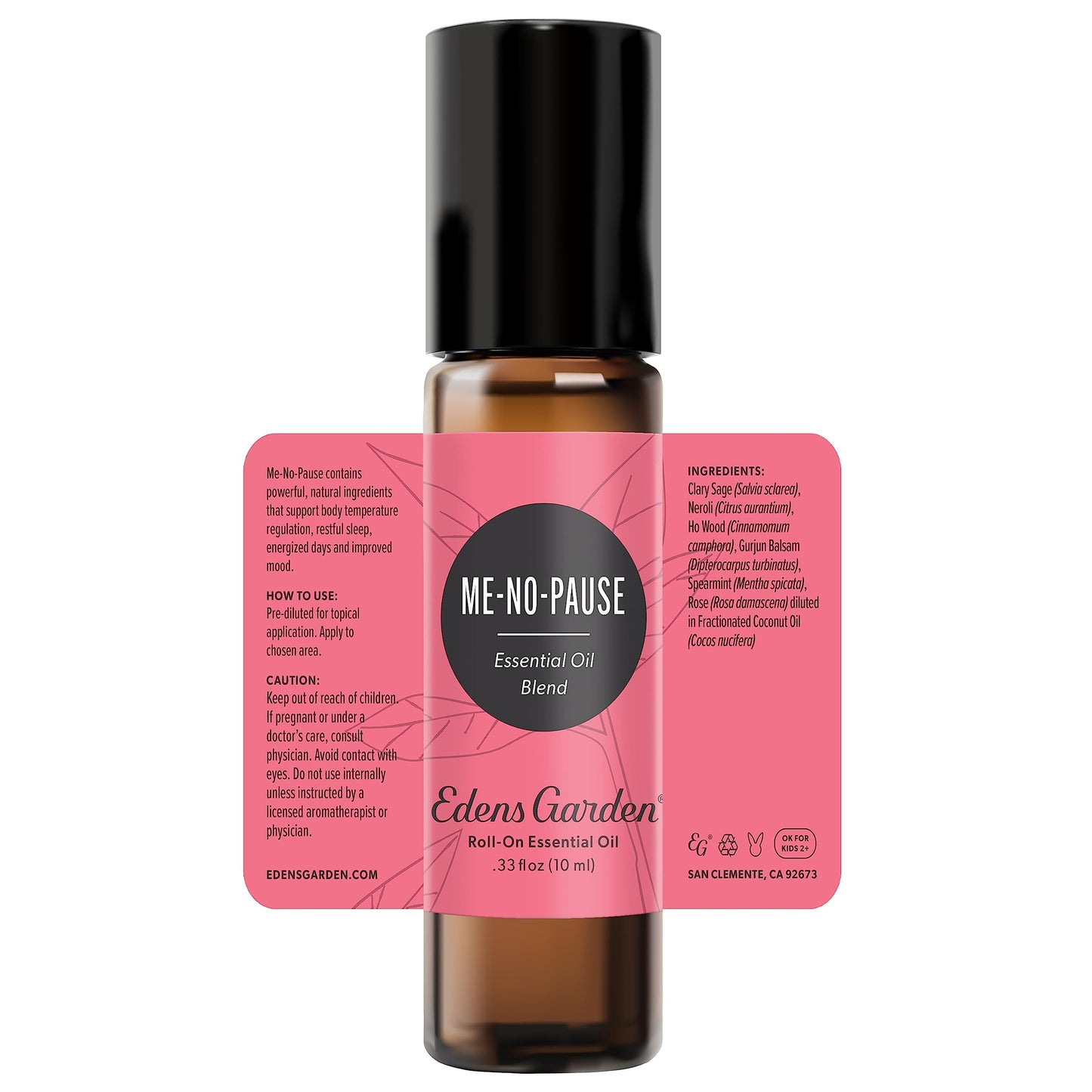 Me-No-Pause Essential Oil Roll-On Blend โ Edens Garden 10 ml | Relaxation & Hormone-Free