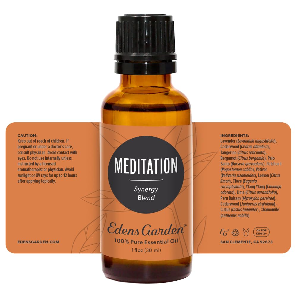 Edens Garden Meditation Essential Oil Blend - 30 ml (1 oz) | 100% Pure Premium Grade