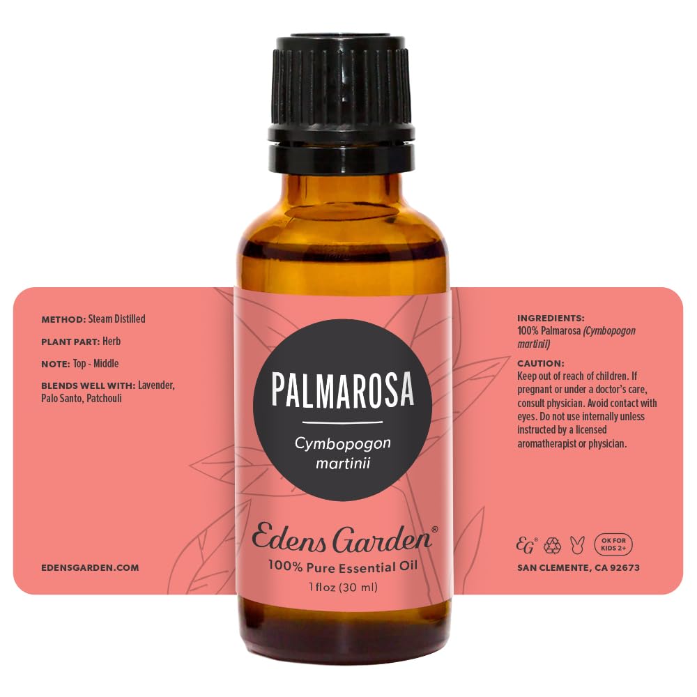 Edens Garden Palmarosa Essential Oil โ 100% Pure, Premium Grade, 30 ml