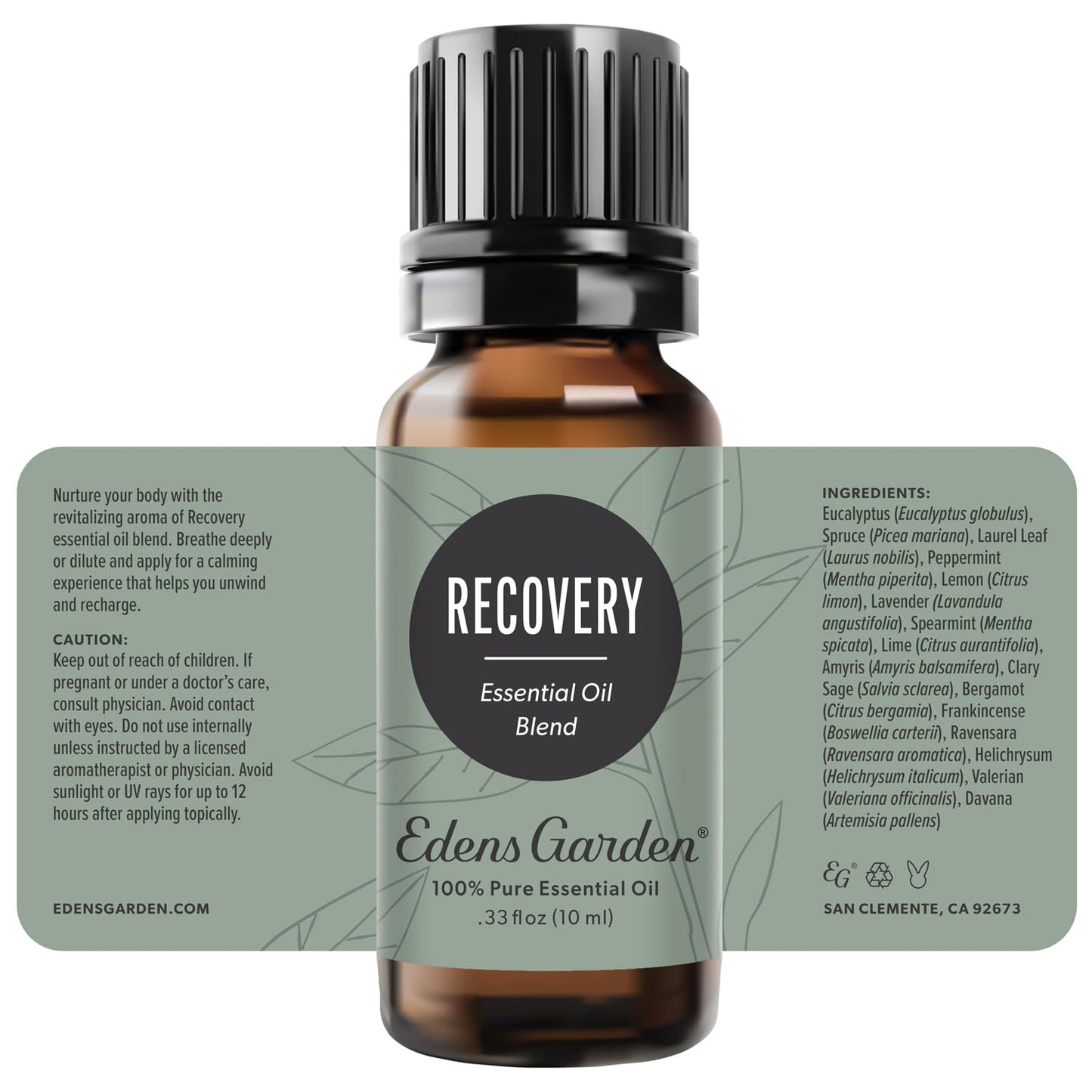 Edens Garden Recovery Essential Oil Blend โ 10 ml | 100% Pure Therapeutic Grade