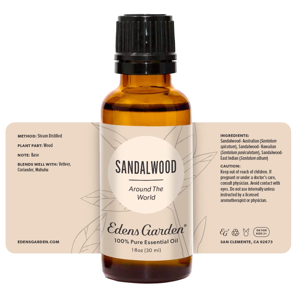 Edens Garden Sandalwood Essential Oil โ 100% Pure Premium Grade (30 ml)
